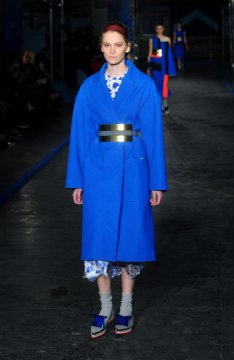London Fashion Week styles: royal blue and oxblood red