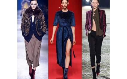 Paris fashion week velvet