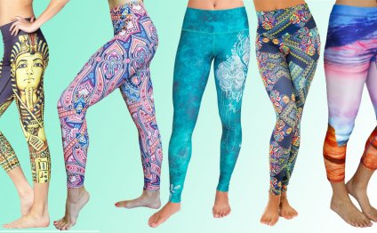Patterned-yoga-pants
