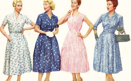 Fashion trends in the 1950s