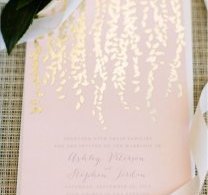 Foil-stamped invites for weddings in 2016