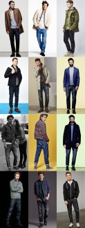guys's Relaxed-Fit Jeans Outfit Inspiration Lookbook