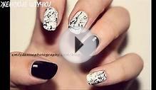 Nail Design BLACK AND WHITE MANICURE fashion trends Part 2