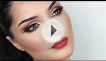 Spring Makeup Look Orange Lips 2014