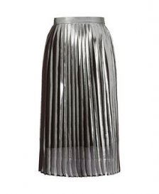 Whistles Metallic Pleat Skirt